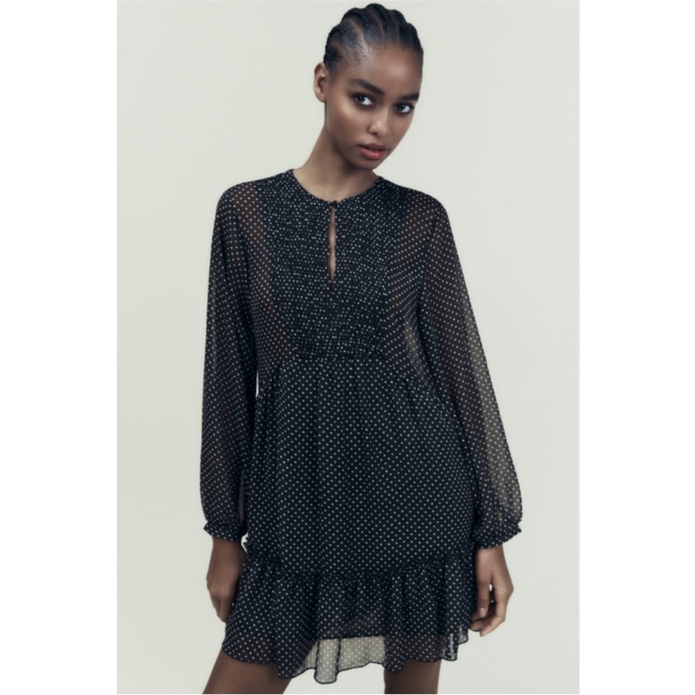 ZARA SHORT POLKA DOT DRESS
